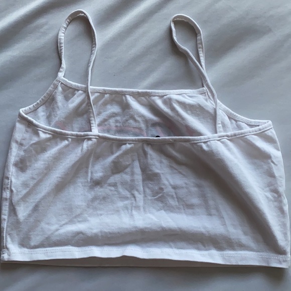 Fashion Nova Angel Spaghetti Strap Airbrushed Spray Paint Crop Top - Picture 2 of 3